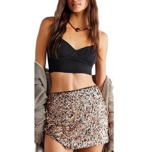 Free People | Annalise Sequin Mini Skirt NWT